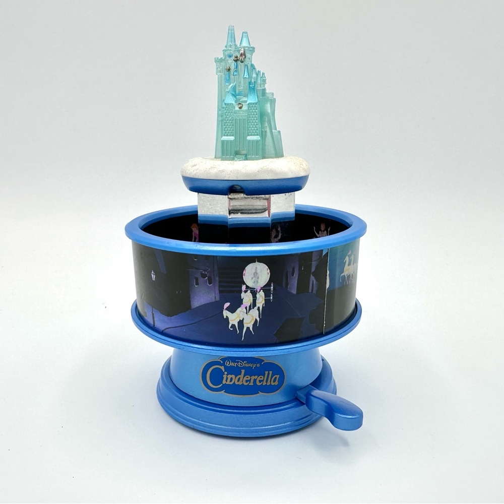 Disney Hallmark Christmas Ornament Cinderella Musical Spinner WORKING